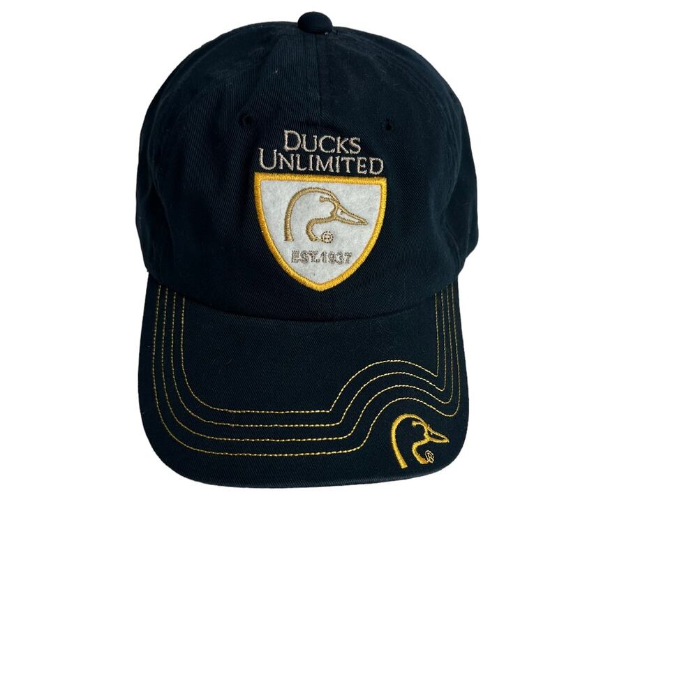 Ducks Unlimited Blue Embroidered Hat Cap Adjustable VGC Est 1937